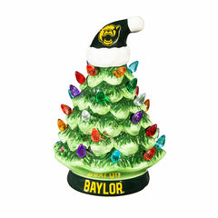 University of Baylor 8" LED Ceramic Christmas Tree - Collegiate Home