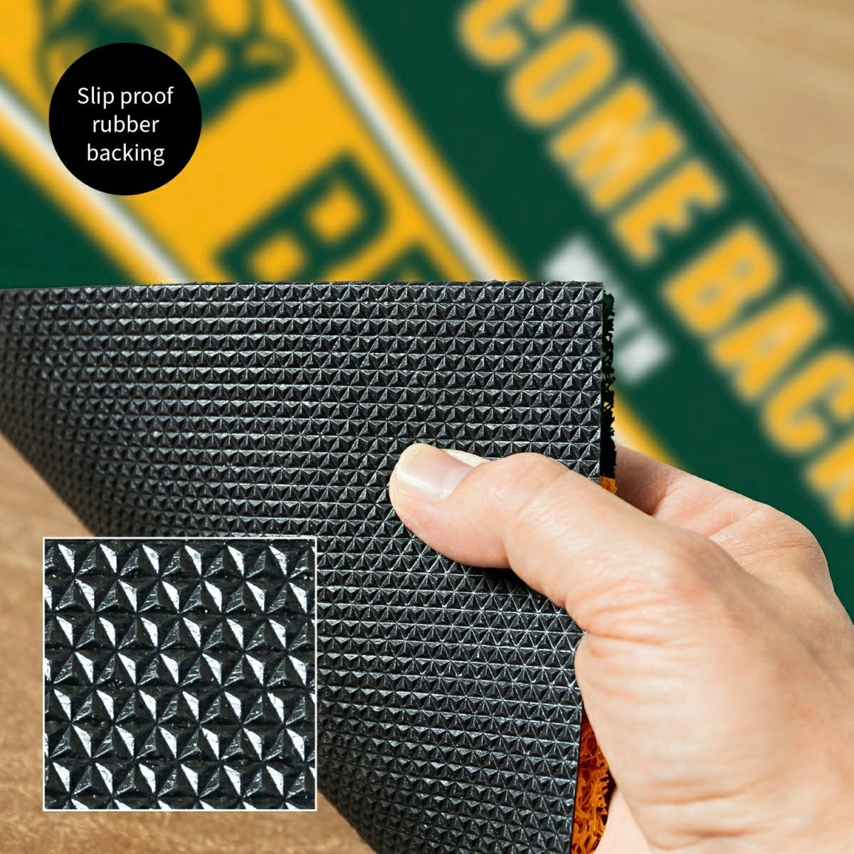 28" x 16" PVC Trapper Mat, Come Back with Tickets, Baylor University - Collegiate