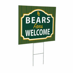 Baylor University Coroplast Yard Sign, "Fans Welcome" - Collegiate Home