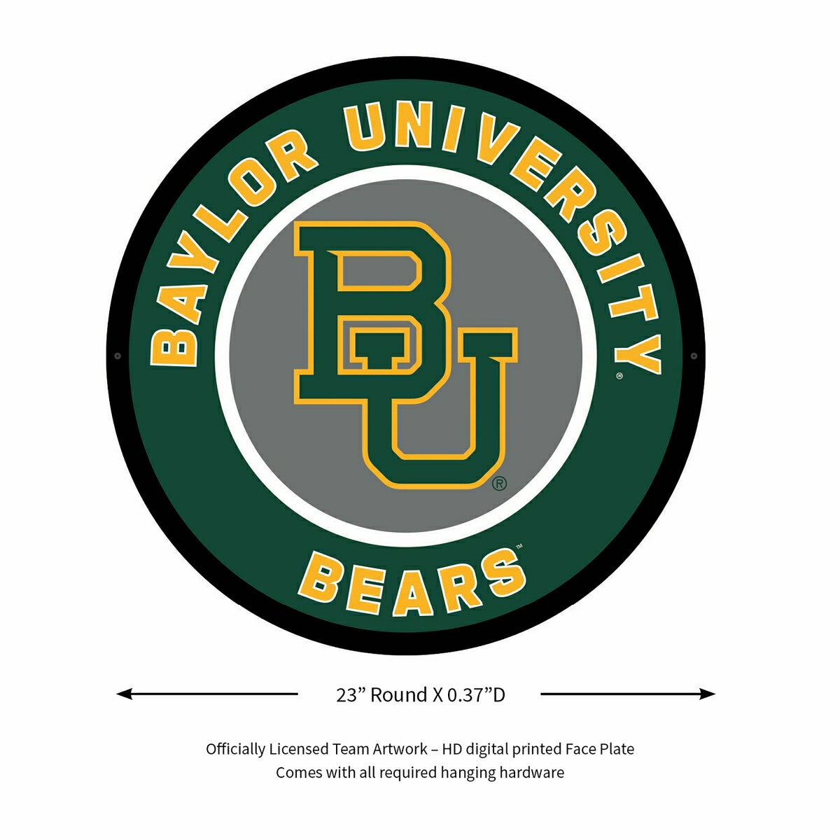 LED Wall Decor, Round, Baylor University - Collegiate Home