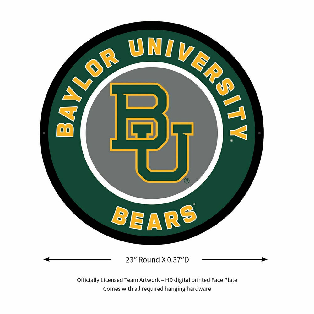 LED Wall Decor, Round, Baylor University - Collegiate Home