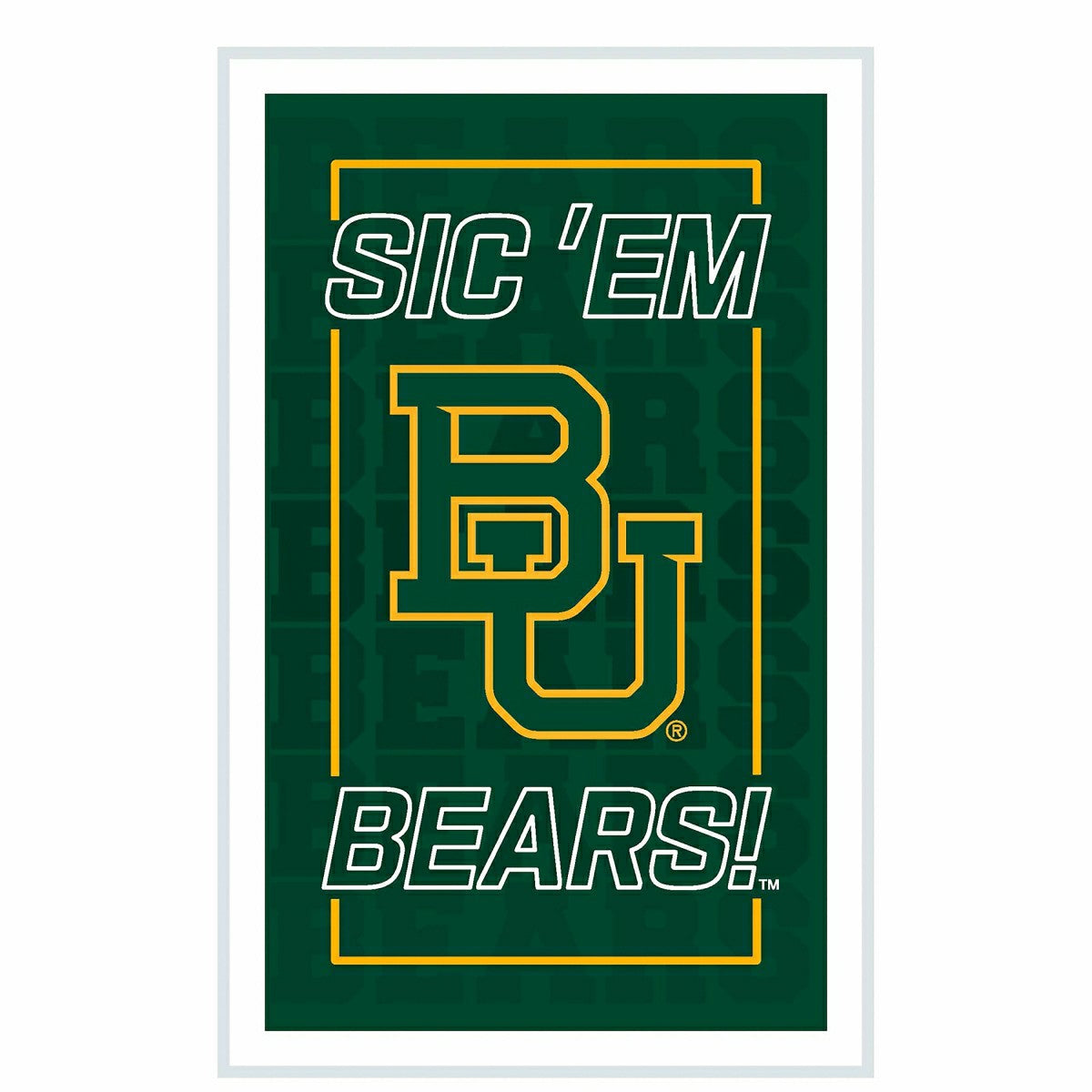 Baylor University College Rectangle Neolite LED Decor - Collegiate Home