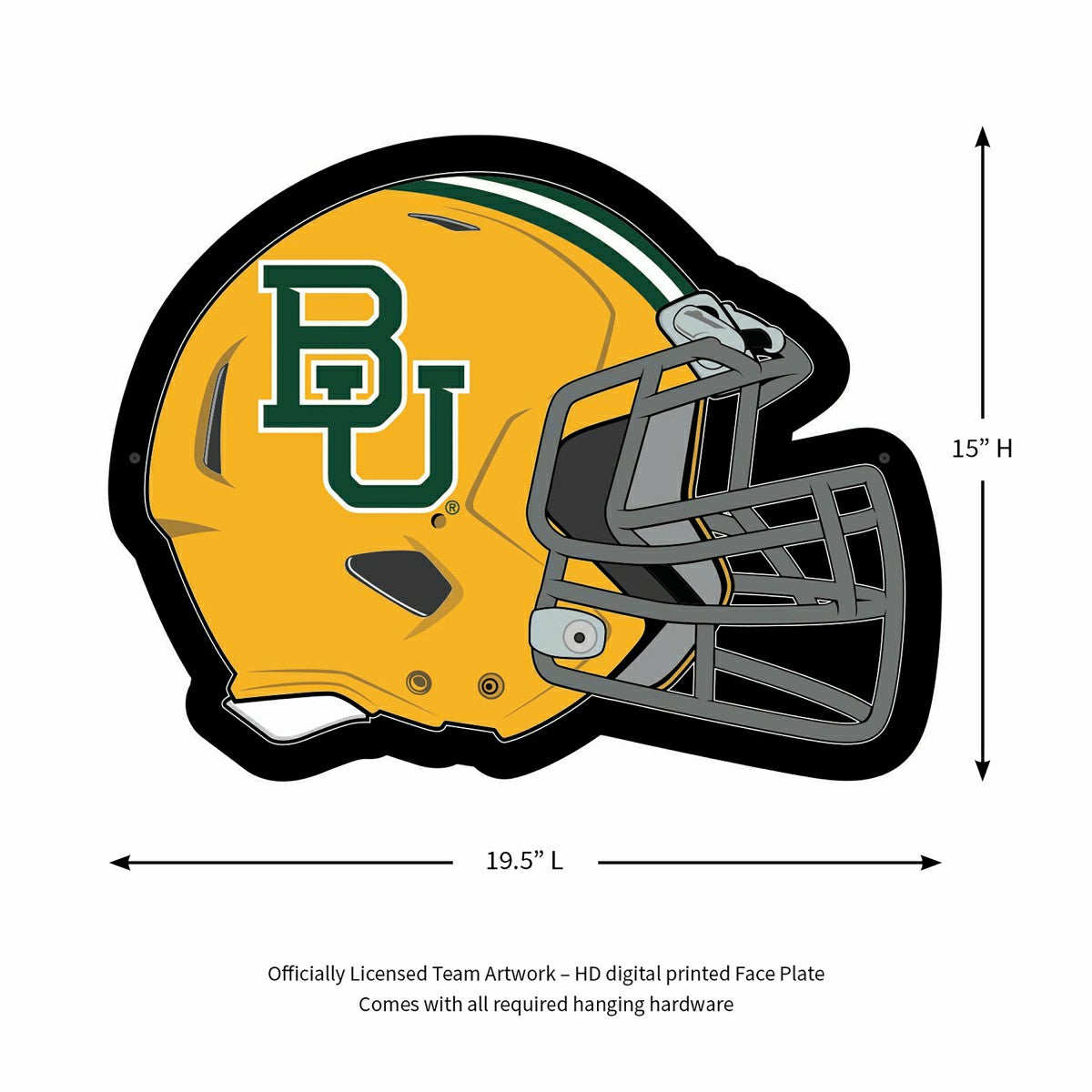 LED Wall Decor, Helmet, Baylor University - Collegiate Home
