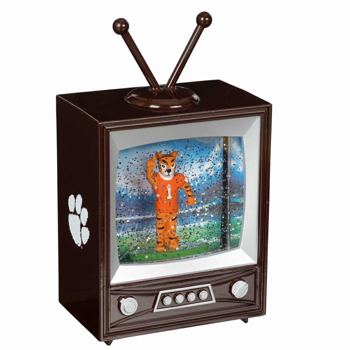 Clemson University Vintage TV Water Lantern - Collegiate Home
