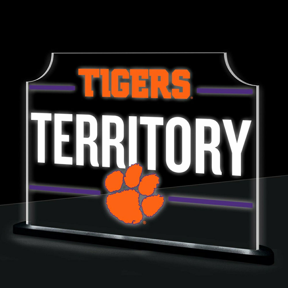Clemson University College Rectangle Desklite LED Decor - Collegiate Home