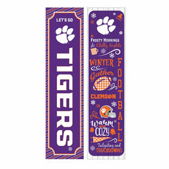 46" Double Sided Leaner, Clemson University, Winter Seasonal - Collegiate Home