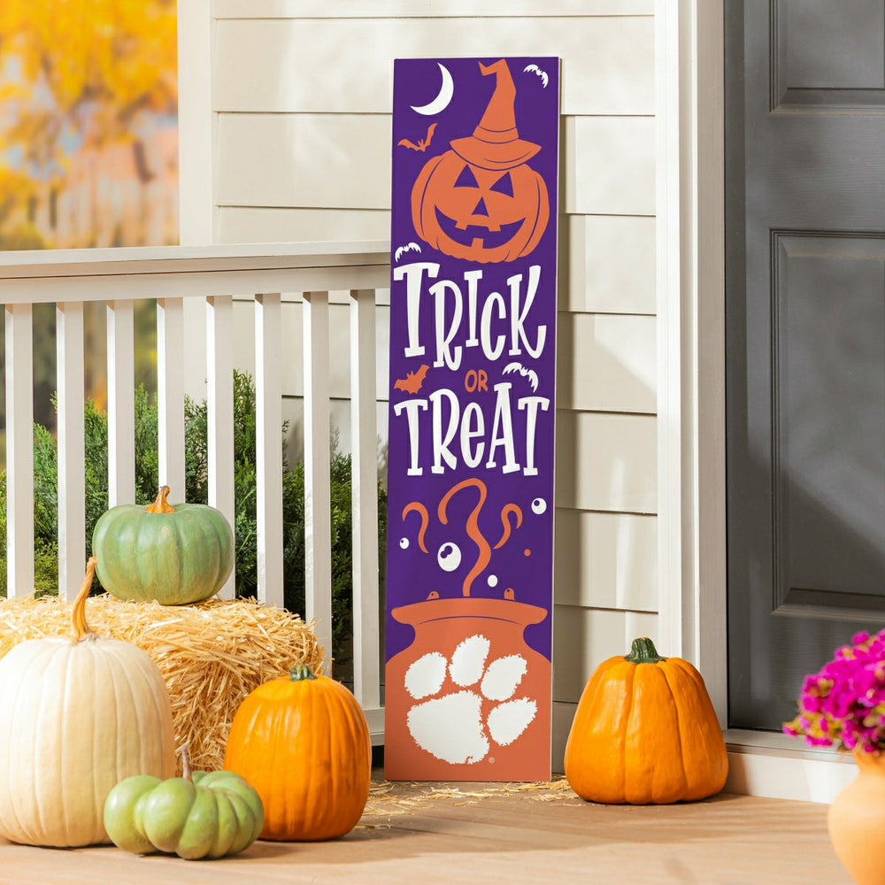 47" Double Sided Leaner, Clemson University, Halloween - Collegiate Home