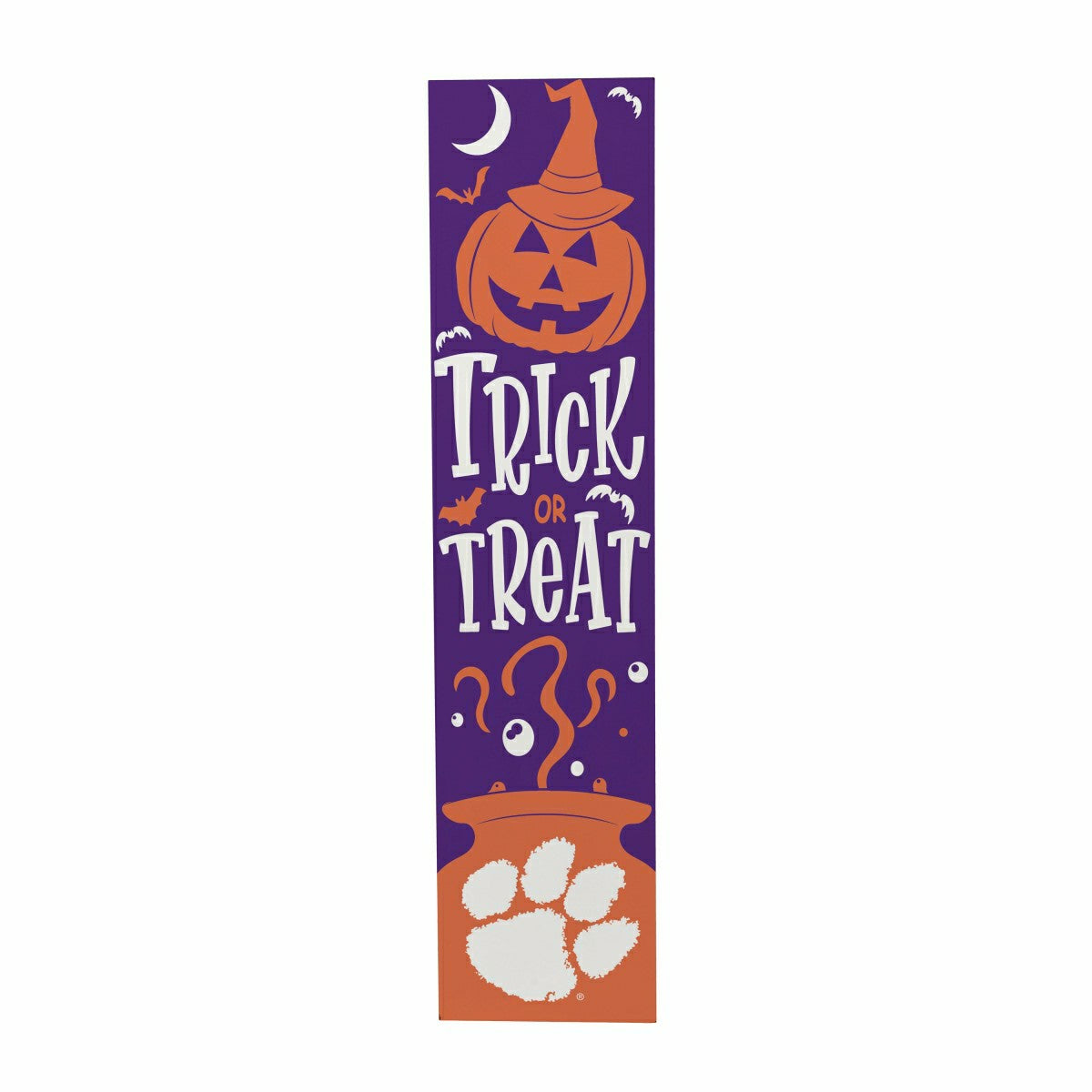 47" Double Sided Leaner, Clemson University, Halloween - Collegiate Home