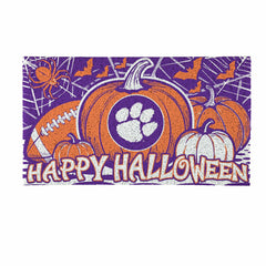 Clemson University Halloween PVC Mat, 28"x16" - Collegiate