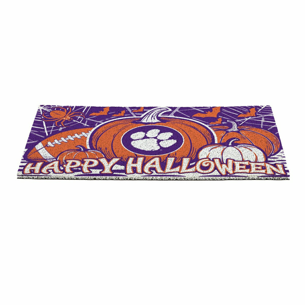 Clemson University Halloween PVC Mat, 28"x16" - Collegiate