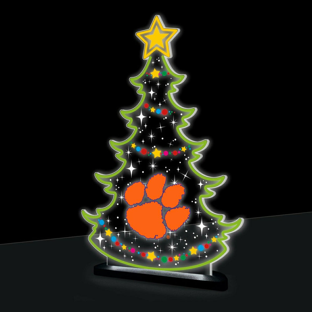 Clemson University College Holiday Tree Desklite LED Decor - Collegiate Home