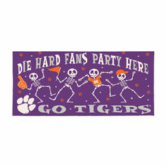 Clemson University Flocked Coir Halloween Sassafras Switch Mat, 22"x10 - Collegiate