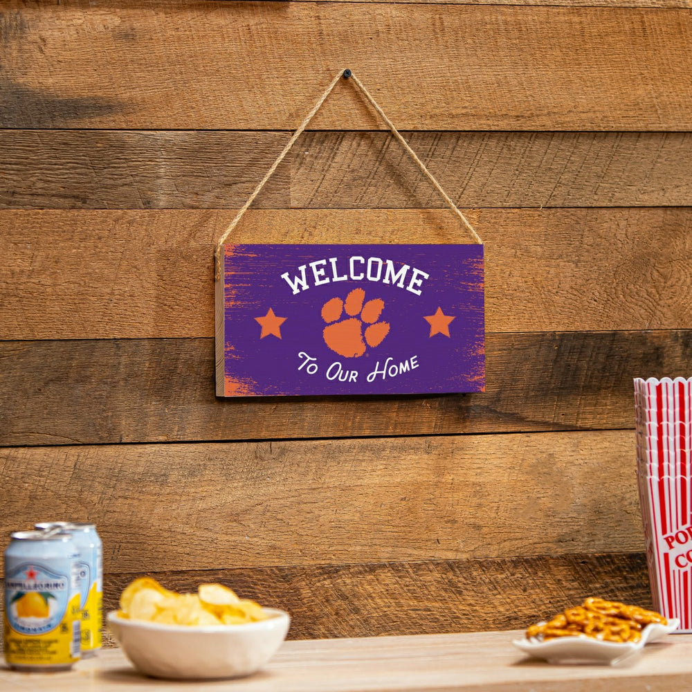Clemson University Wood Wall Sign, 6x11 - Collegiate Home