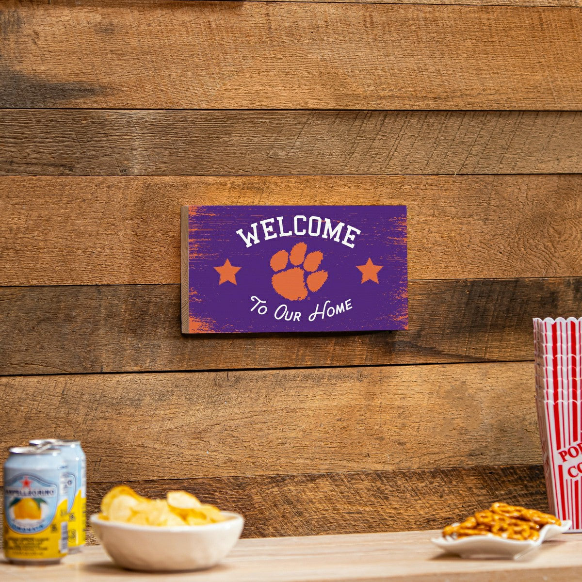 Clemson University Wood Wall Sign, 6x11 - Collegiate Home