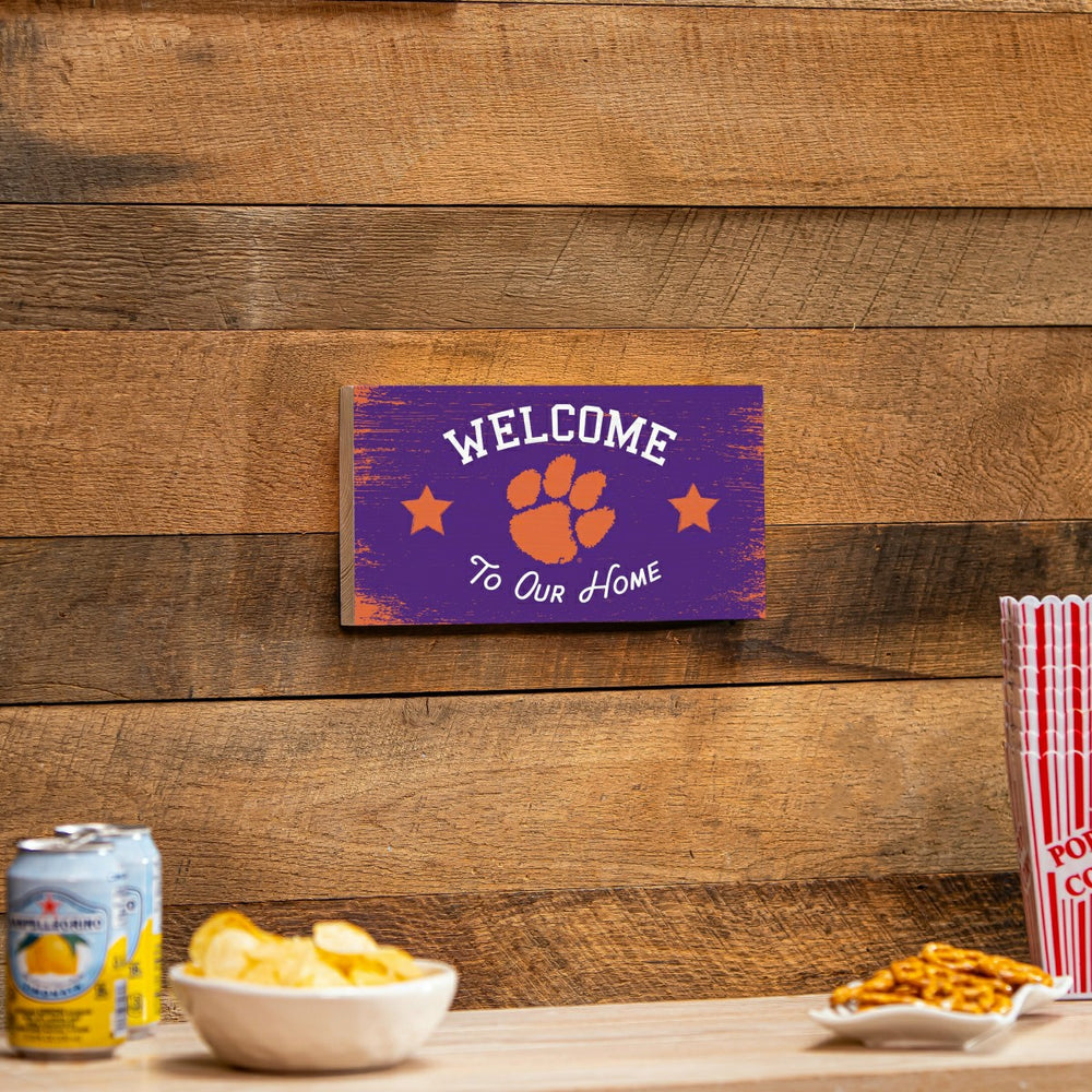 Clemson University Wood Wall Sign, 6x11 - Collegiate Home