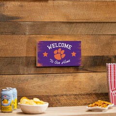 Clemson University Wood Wall Sign, 6x11 - Collegiate Home