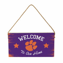 Clemson University Wood Wall Sign, 6x11 - Collegiate Home