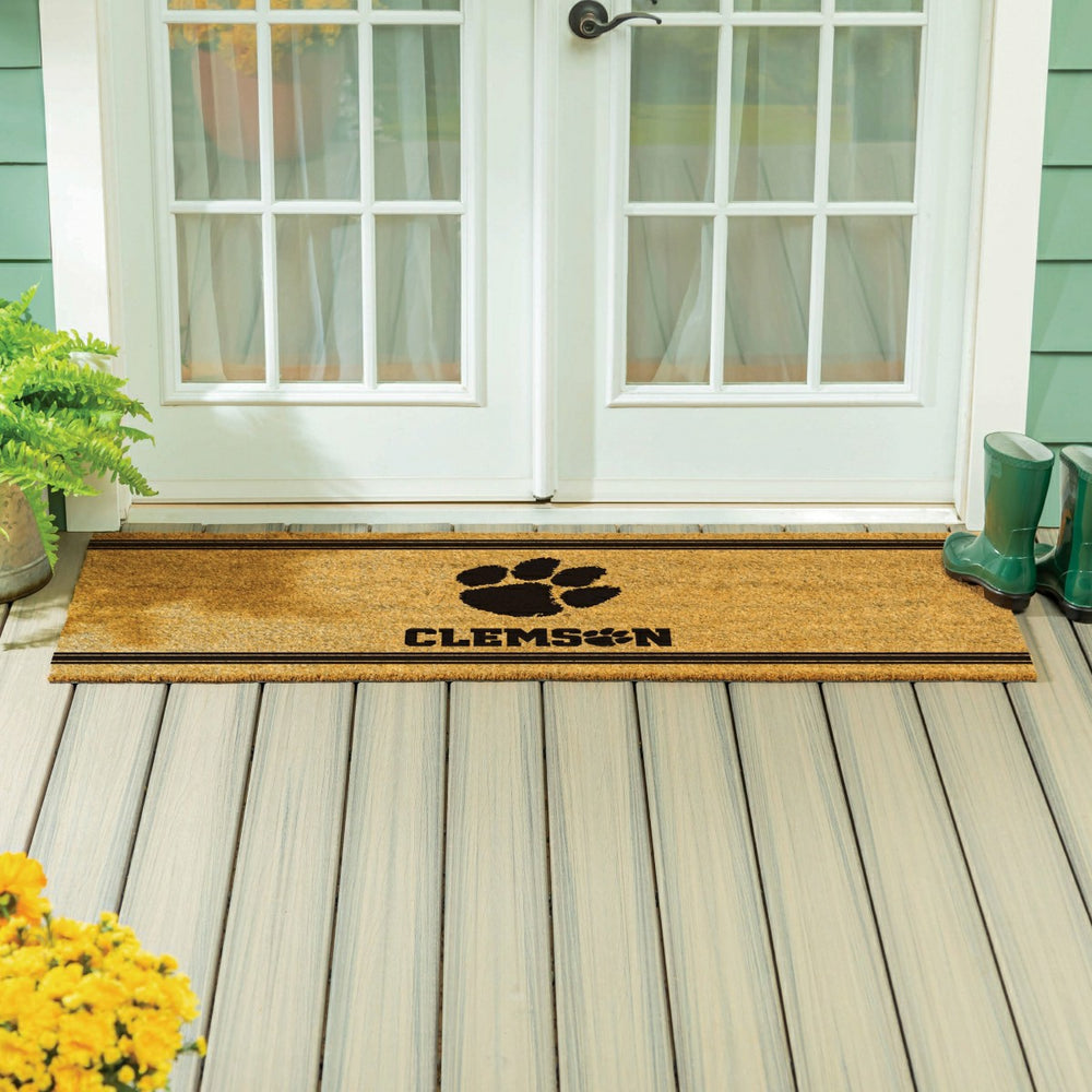 Clemson University Extra Large One Color Coir Mat, 60"x24" - Collegiate