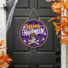East Carolina University Halloween Round Door Décor with Hanging Rope, - Collegiate Home