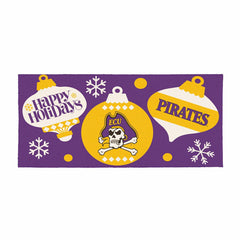 East Carolina University Holiday Flocked Coir Sassafras Switch Mat, 22 - Collegiate