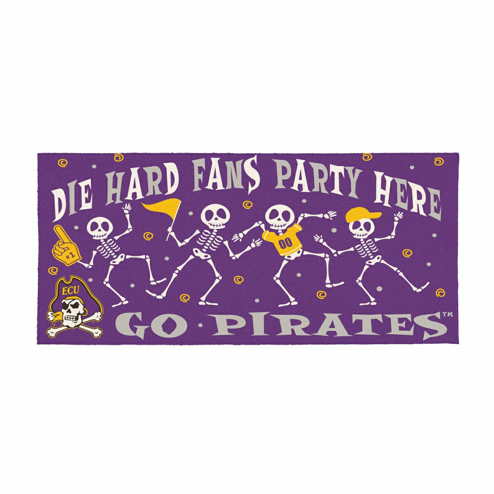 East Carolina University Flocked Coir Halloween Sassafras Switch Mat,  - Collegiate