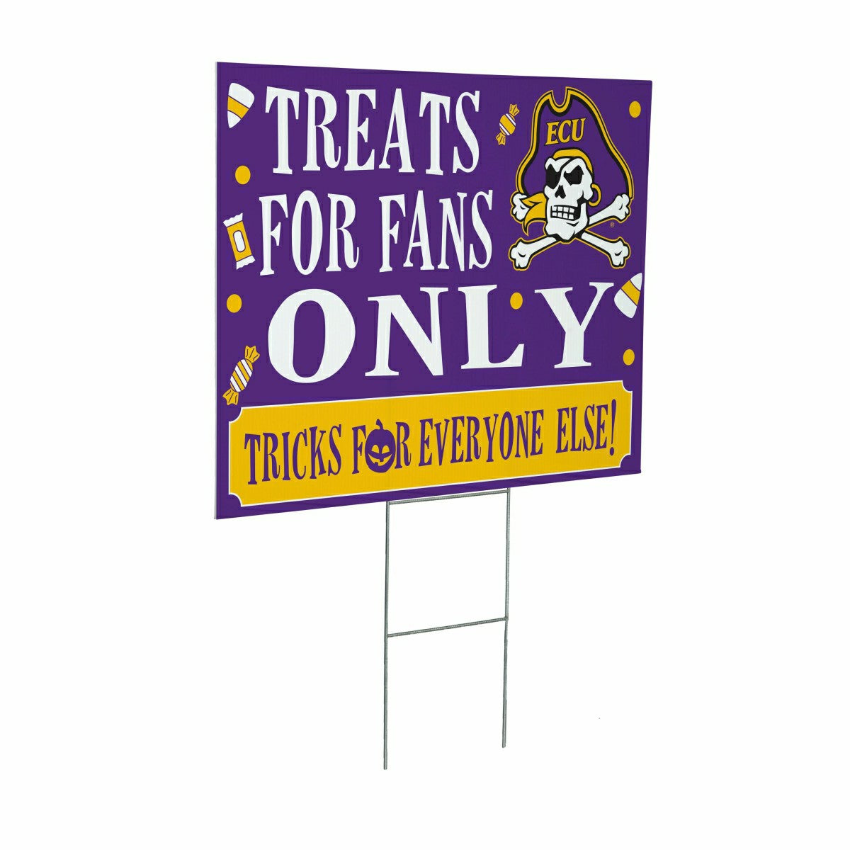 East Carolina University Yard Sign, Halloween Treats for Fans - Collegiate Home