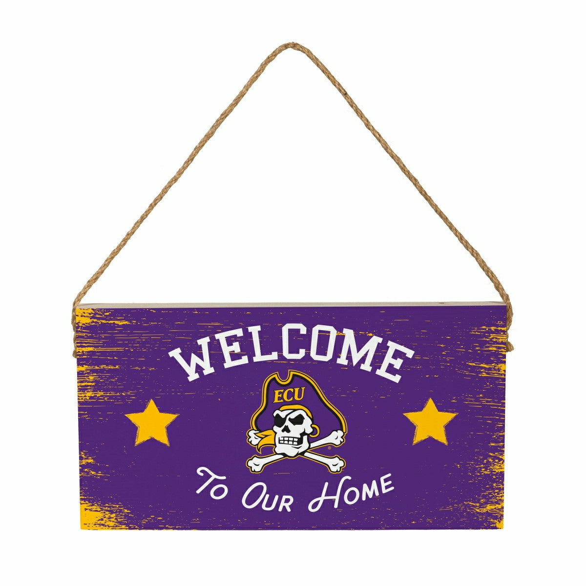 East Carolina University Wood Wall Sign, 6x11 - Collegiate Home