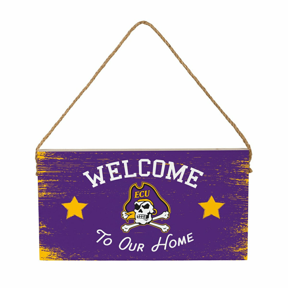 East Carolina University Wood Wall Sign, 6x11 - Collegiate Home