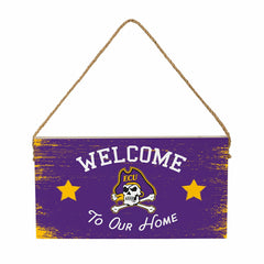 East Carolina University Wood Wall Sign, 6x11 - Collegiate Home