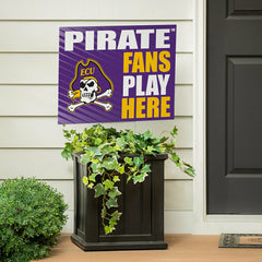 East Carolina University Coroplast Yard Sign "Fans Play Here" - Collegiate Home