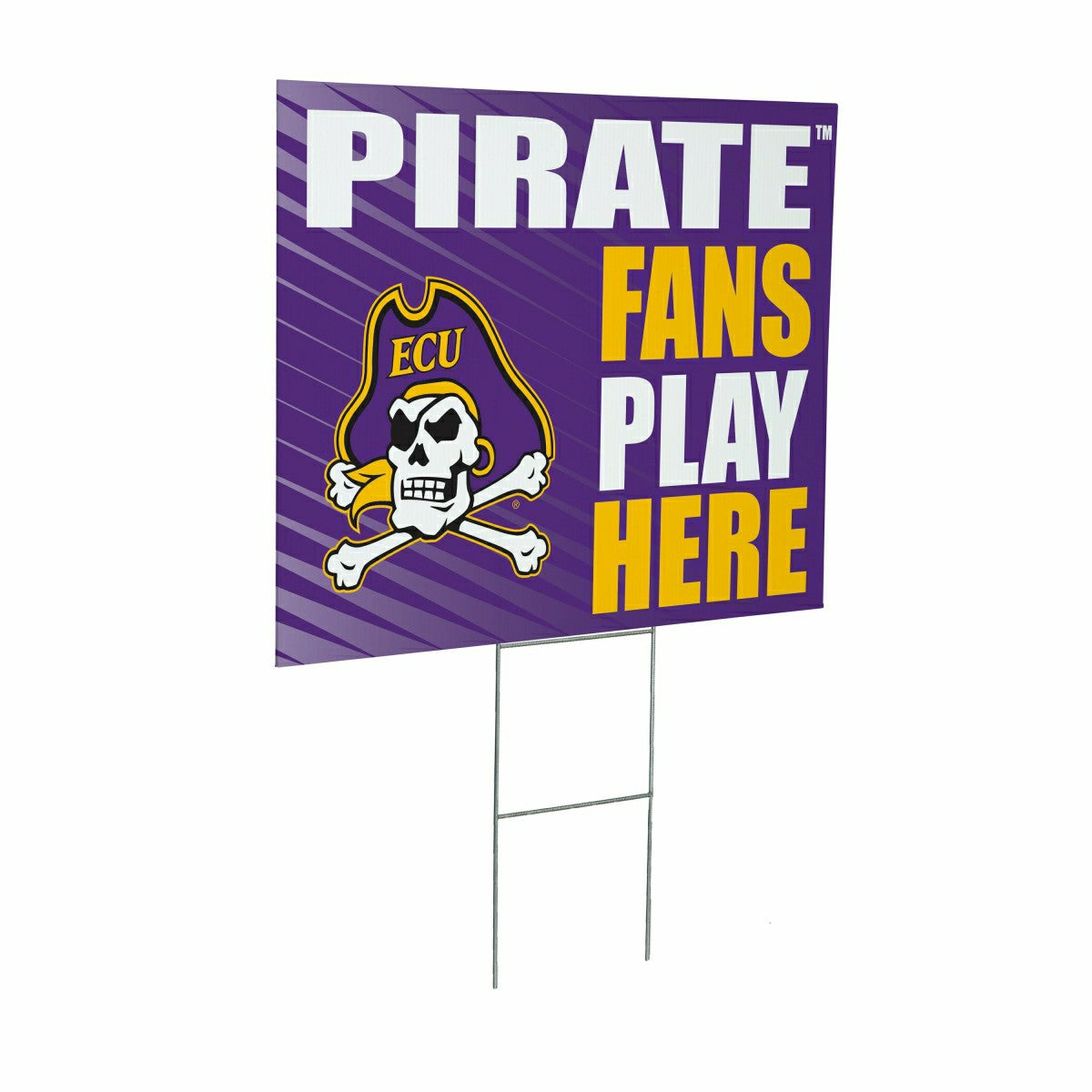 East Carolina University Coroplast Yard Sign "Fans Play Here" - Collegiate Home