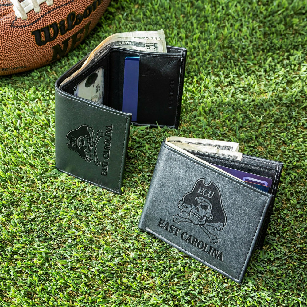 East Carolina University, Bi-Fold and Tri-Fold Wallet Gift Set, Black - Collegiate Home