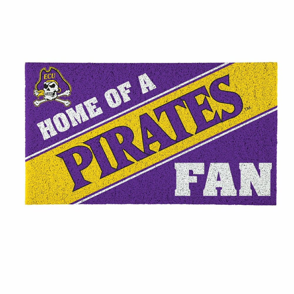 East Carolina University, PVC Mat COLOR, Home of a Fan - Collegiate