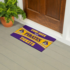 28" x 16" PVC Trapper Mat, Come Back with Tickets, East Carolina Unive - Collegiate