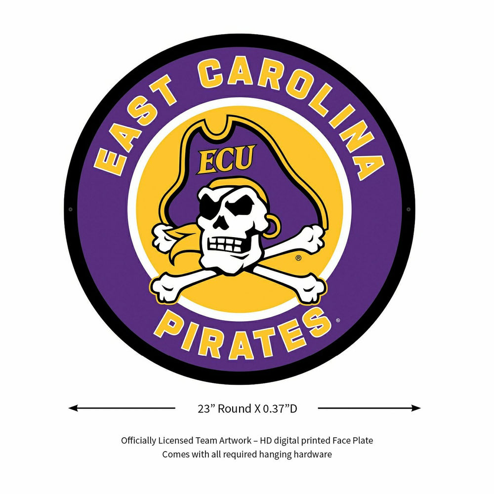 LED Wall Decor, Round, East Carolina University - Collegiate Home