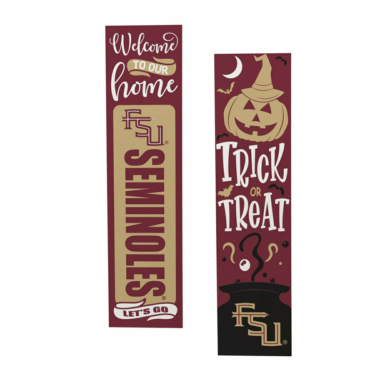 47" Double Sided Leaner, Florida State University, Halloween - Collegiate Home