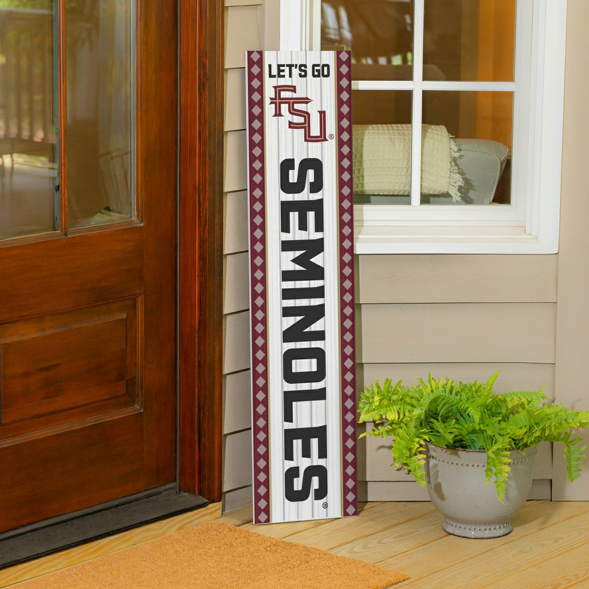 47" Double Sided Leaner, Florida State University, Christmas - Collegiate Home