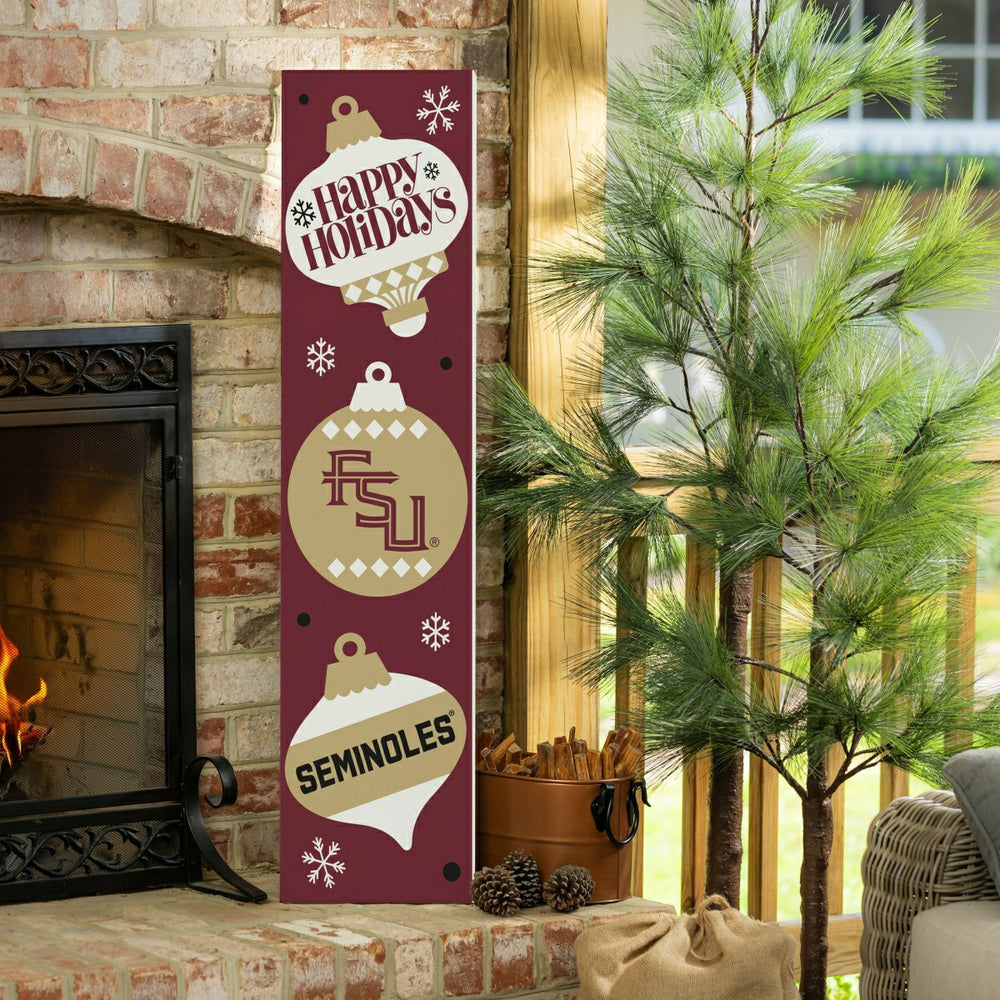 47" Double Sided Leaner, Florida State University, Christmas - Collegiate Home