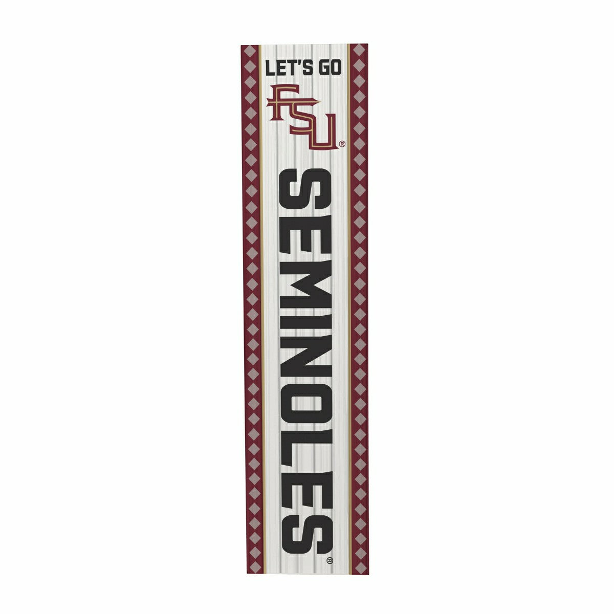 47" Double Sided Leaner, Florida State University, Christmas - Collegiate Home