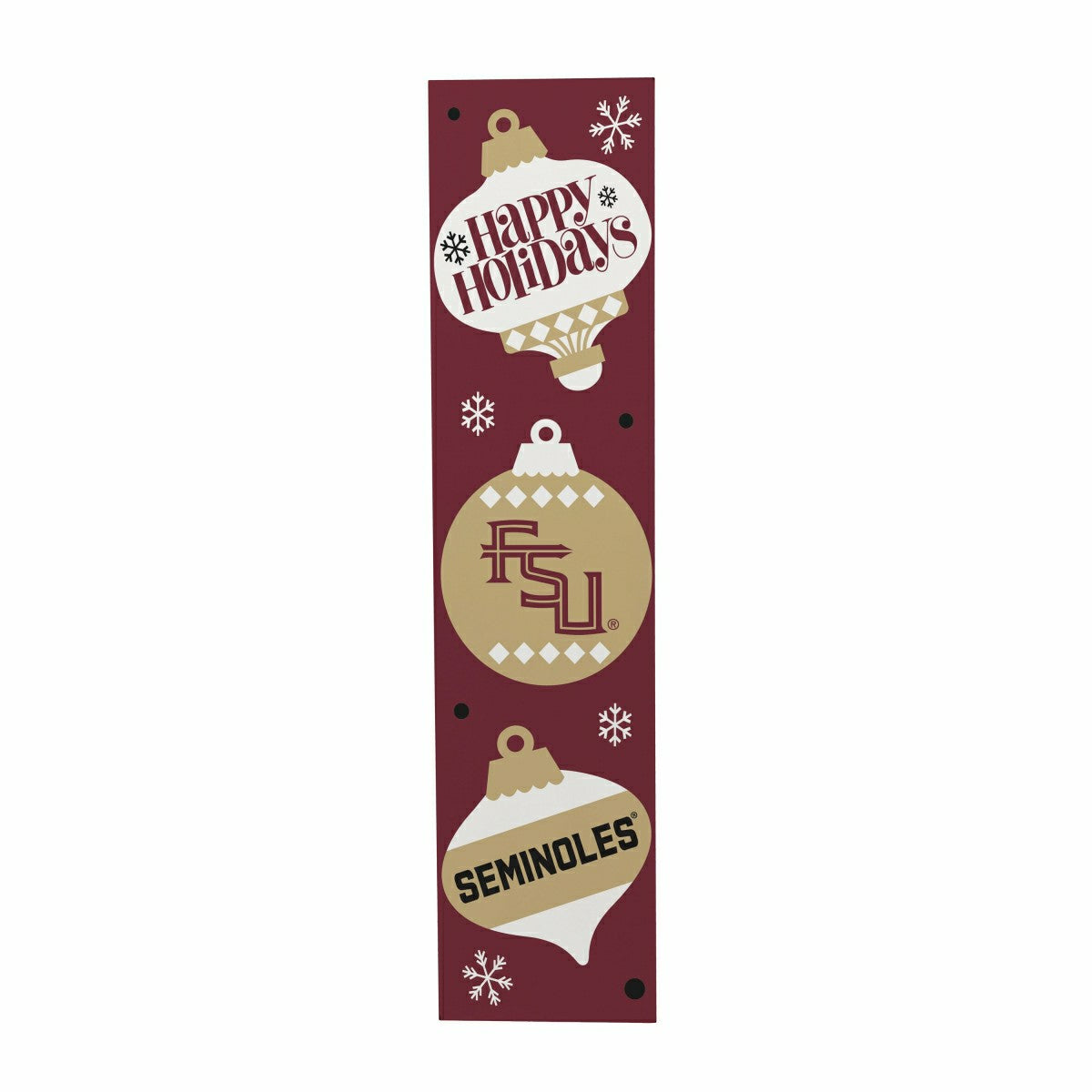 47" Double Sided Leaner, Florida State University, Christmas - Collegiate Home