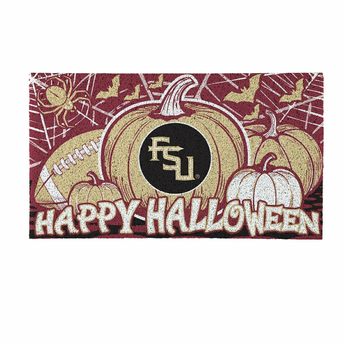Florida State University Halloween PVC Mat, 28"x16" - Collegiate