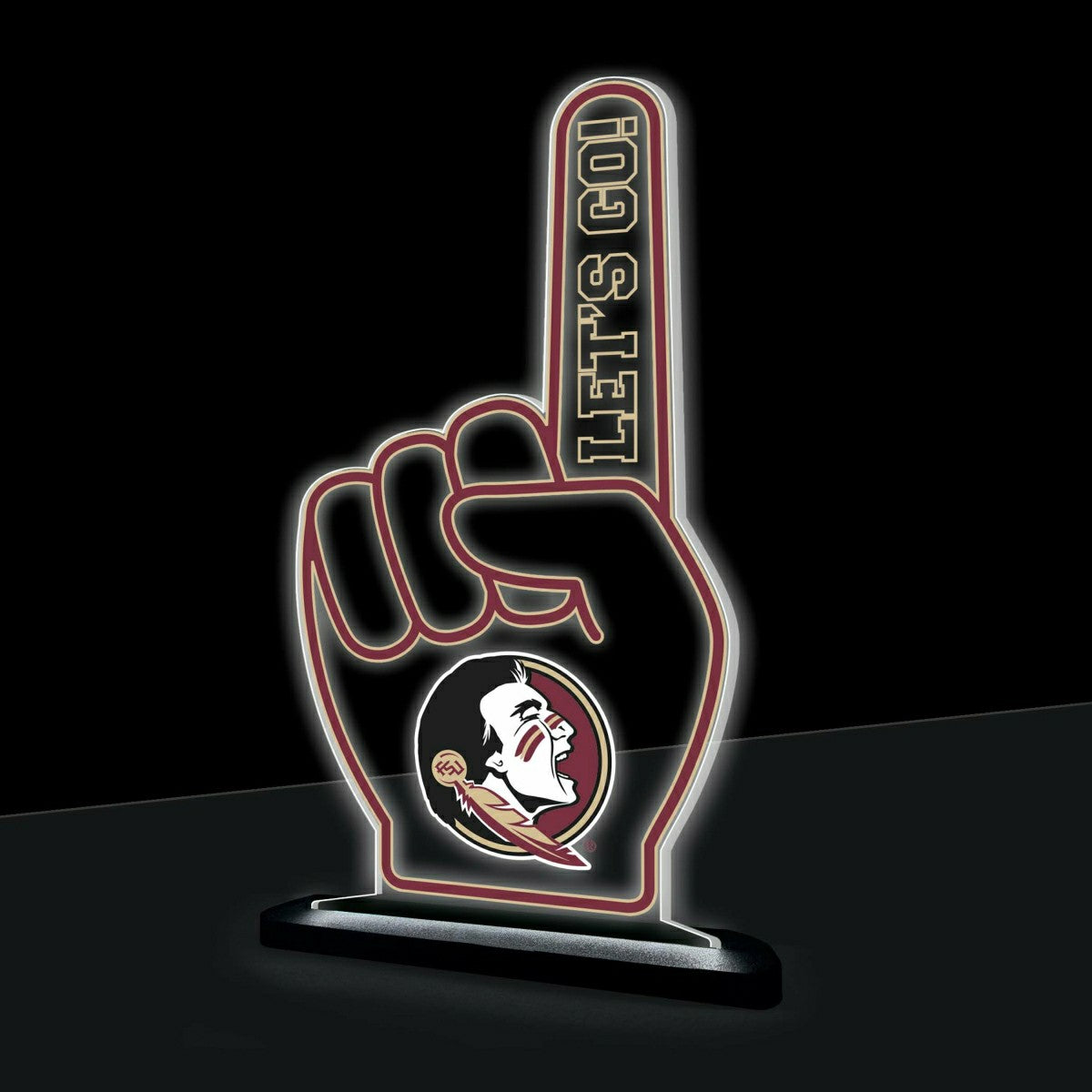 Florida State University College Foam Finger Desklite LED Decor - Collegiate Home