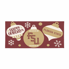 Florida State University Holiday Flocked Coir Sassafras Switch Mat, 22 - Collegiate