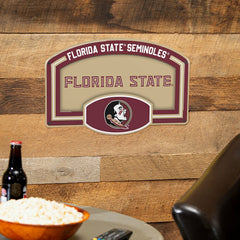 Florida State University USA Embossed Steel Wall Sign, 11" x 17" - Collegiate Home