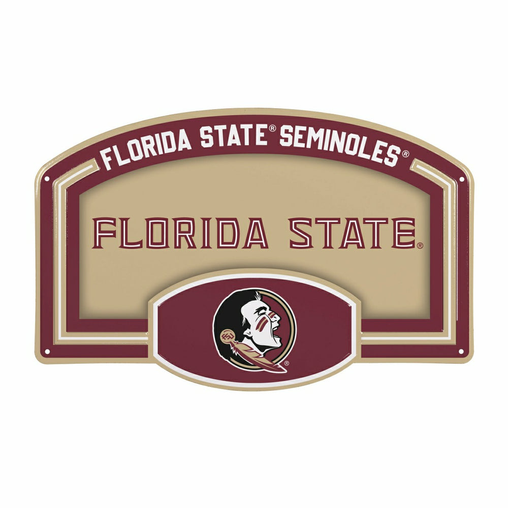 Florida State University USA Embossed Steel Wall Sign, 11" x 17" - Collegiate Home