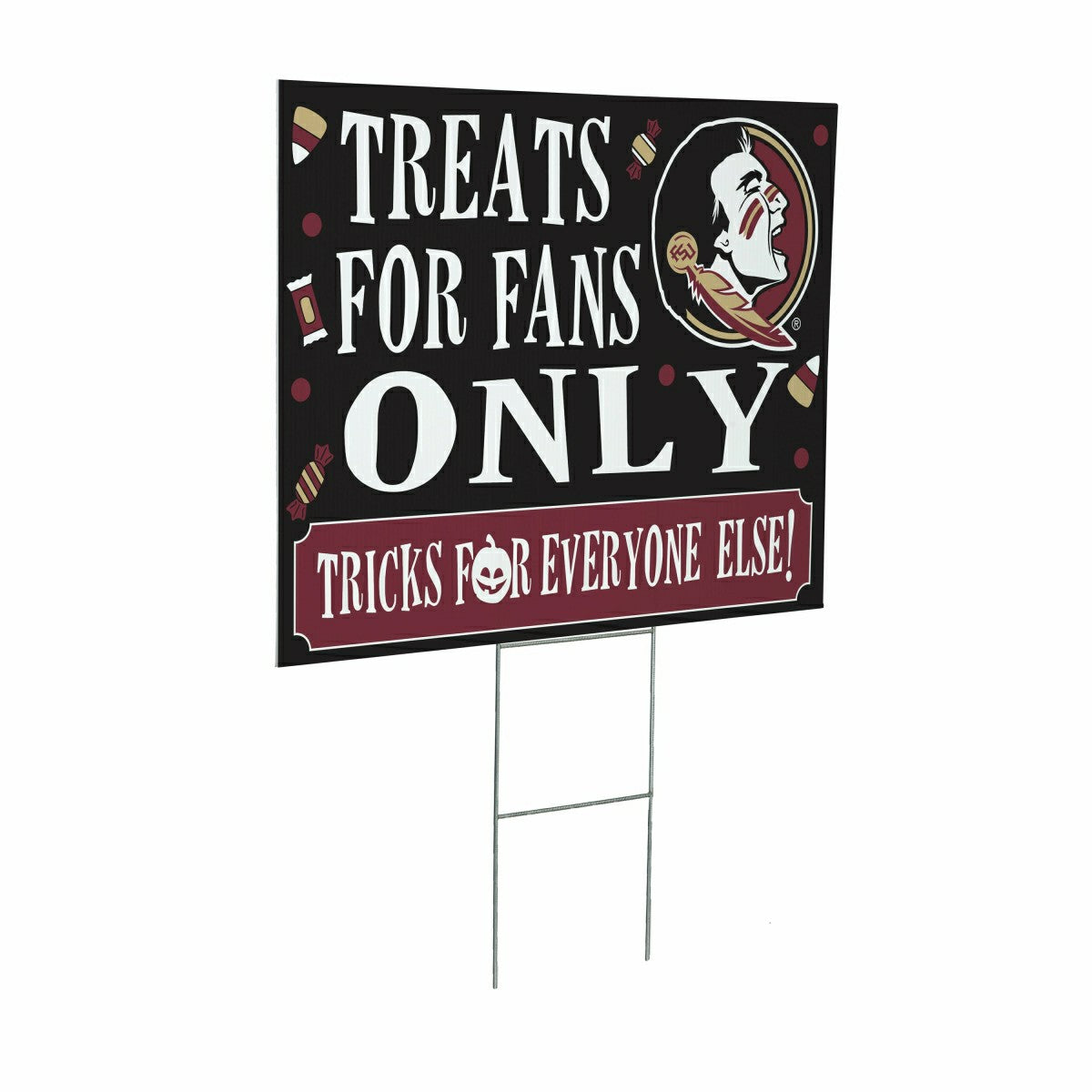 Florida State University Yard Sign, Halloween Treats for Fans - Collegiate Home