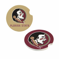 Florida State University Car Coaster Set, 2pc - Collegiate Home