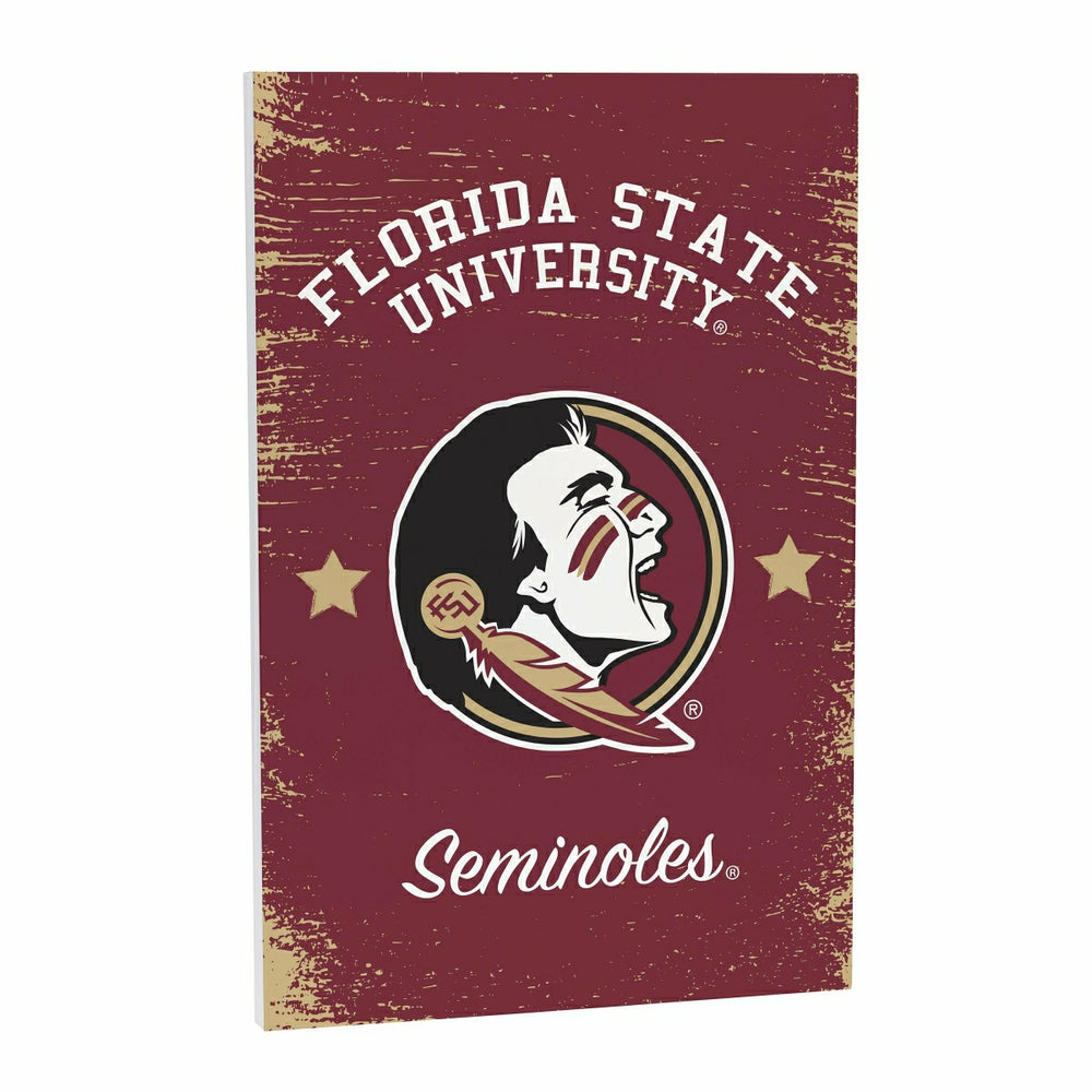 Florida State University Wood Wall Sign, 16x24 - Collegiate Home