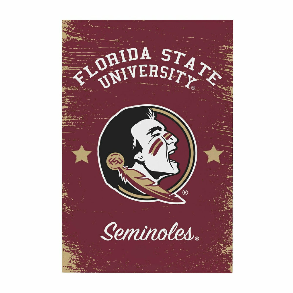 Florida State University Wood Wall Sign, 16x24 - Collegiate Home