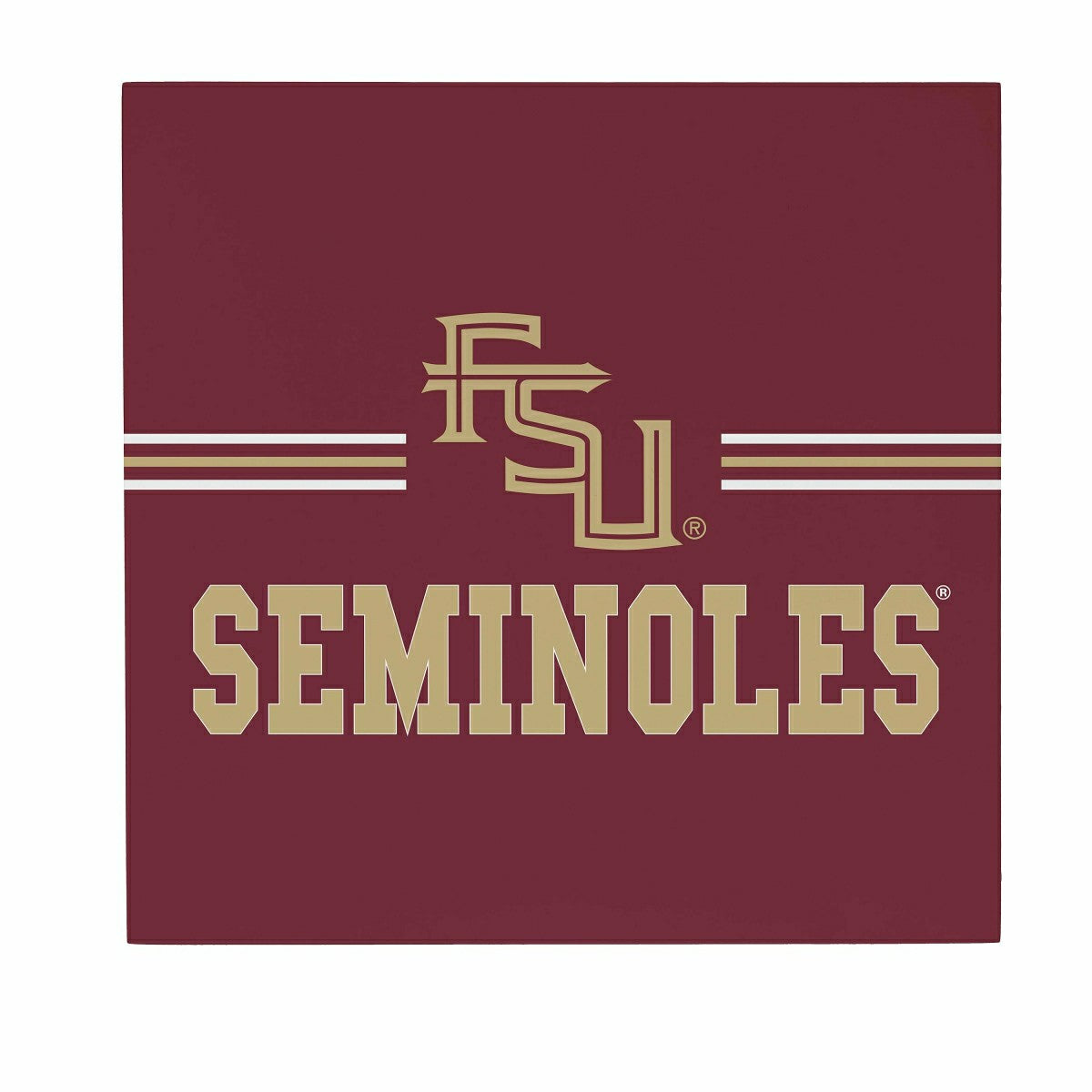 Florida State University Wood Wall Sign, 12x12 - Collegiate Home
